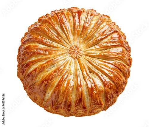 Galette des Rois isolated on transparent background photo