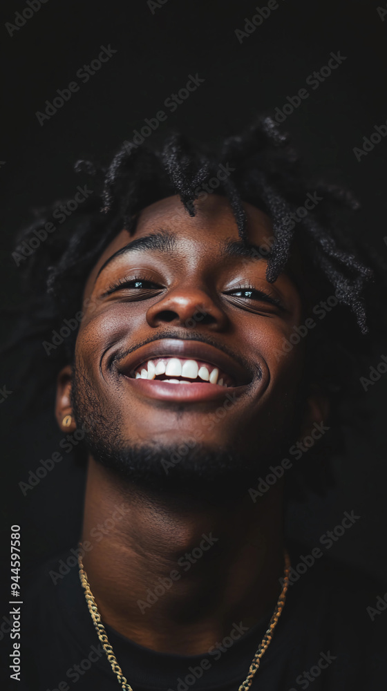 Attractive black man smiling Attractive black man smiling