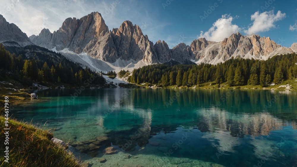 Fototapeta premium lake in the mountains