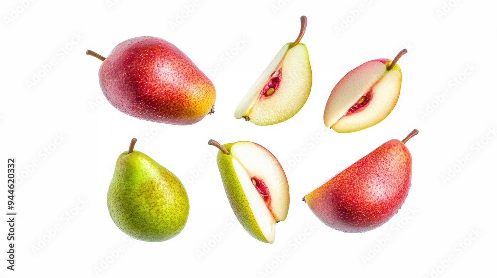 Fresh pear fruit isolated over white background Fresh pear fruit isolated over white background