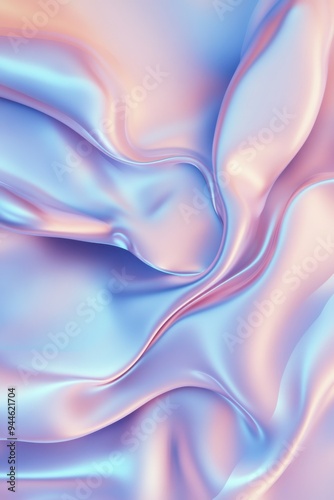 Wallpaper Mural iridescent holographic Abstract trendy background. Holography abstract background in blue pink colors. Hologram color wrinkled pearlescent foil. Torontodigital.ca