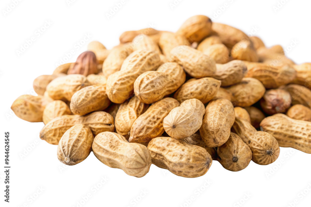 Fresh Peanuts Isolated on Transparent Background - Ideal for Food Graphics Fresh Peanuts Isolated on Transparent Background - Ideal for Food Graphics