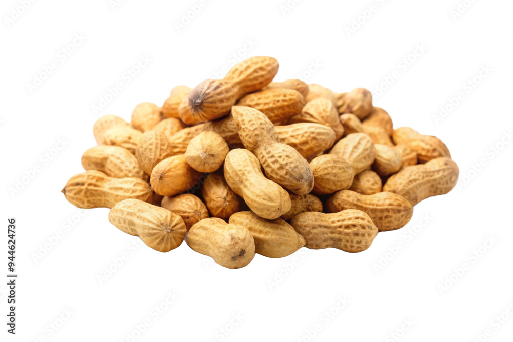 Fresh Peanuts Isolated on Transparent Background - Ideal for Food Graphics Fresh Peanuts Isolated on Transparent Background - Ideal for Food Graphics