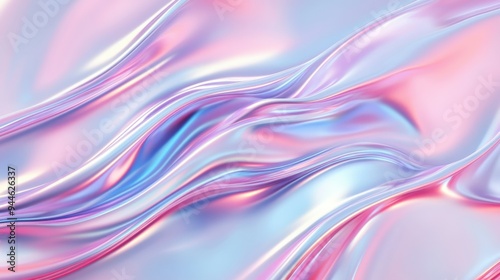 Wallpaper Mural iridescent holographic Abstract trendy background. Holography abstract background in blue pink colors. Hologram color wrinkled pearlescent foil. Torontodigital.ca