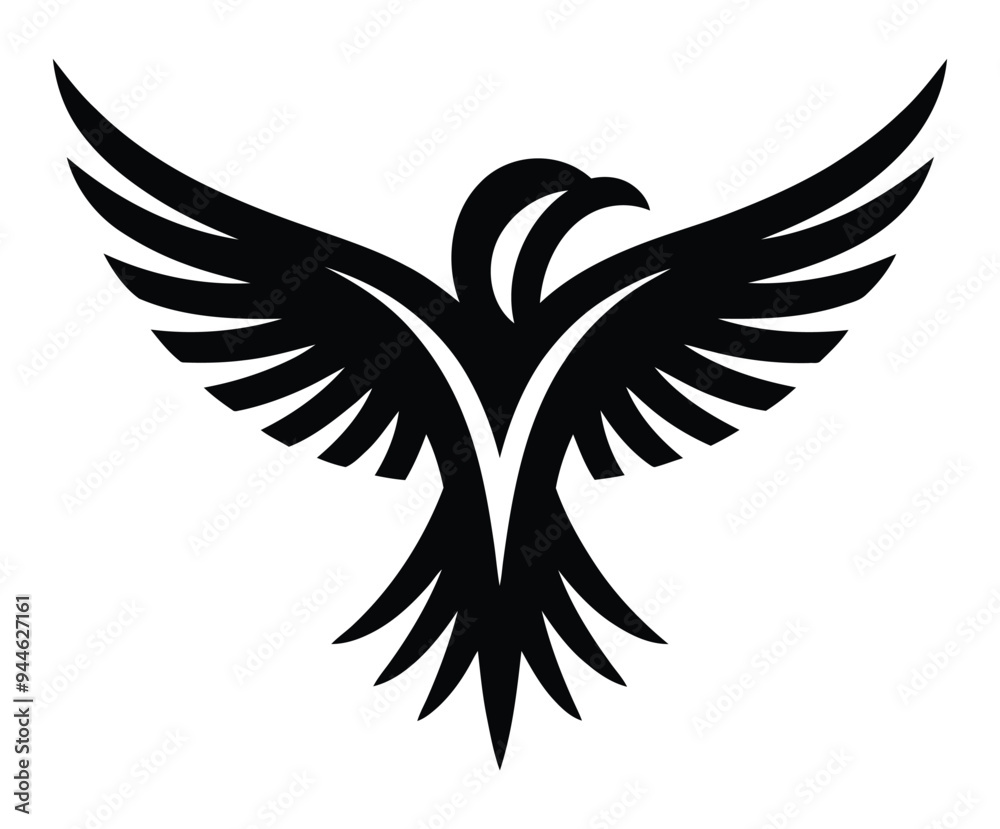 Fototapeta premium Vector logo design of a bird.