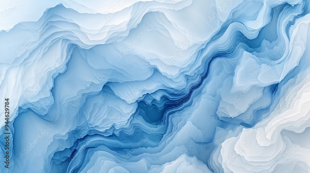 Abstract fluid art in various shades of blue, creating a serene underwater effect. Abstract fluid art in various shades of blue, creating a serene underwater effect.