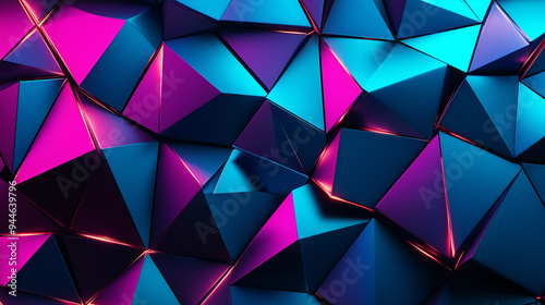 Abstract background featuring interlocking triangles forming modern pattern