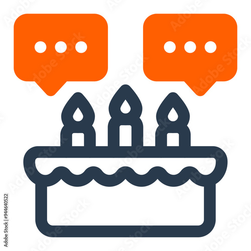 Birthday Wish for Birthday Party Vector Icon