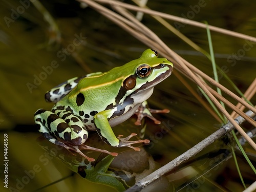 A frog with white background