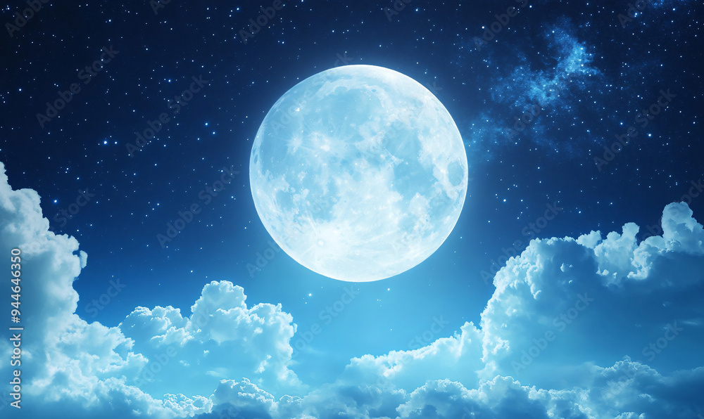 sky with moon-generative ai sky with moon-generative ai