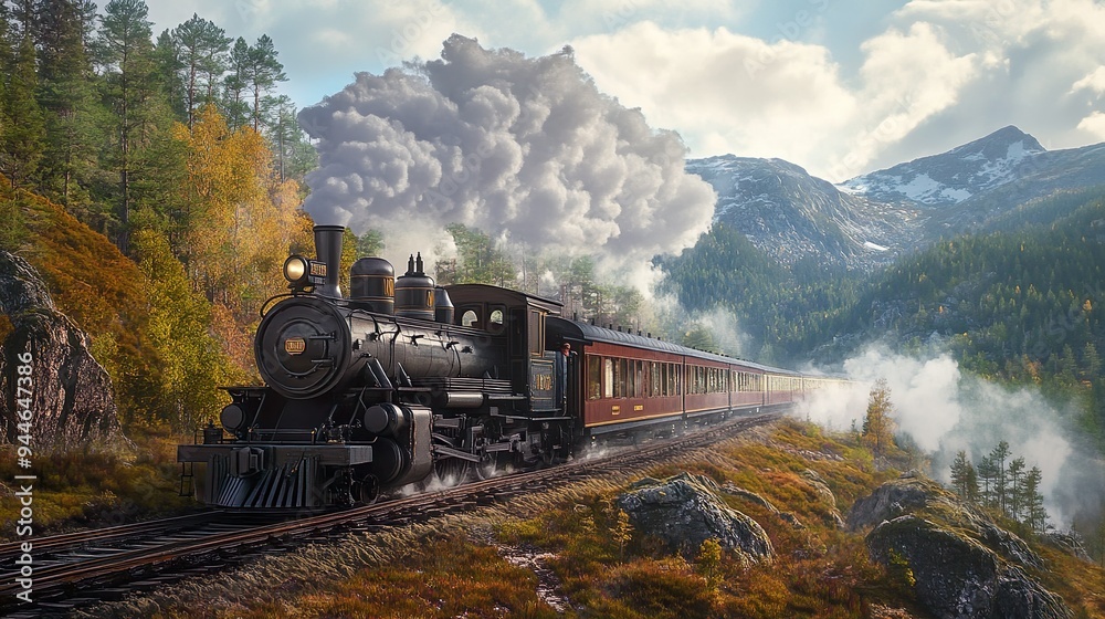 Obraz premium Steam train