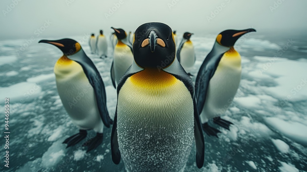 Fototapeta premium かわいいペンギンたち