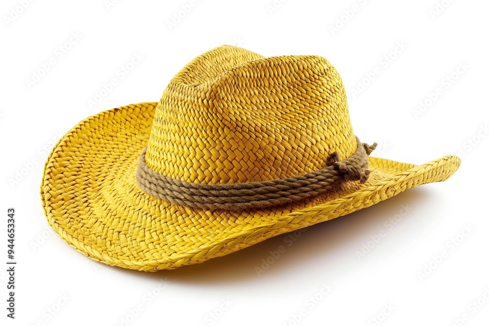 Yellow hat isolated on a white background Yellow hat isolated on a white background