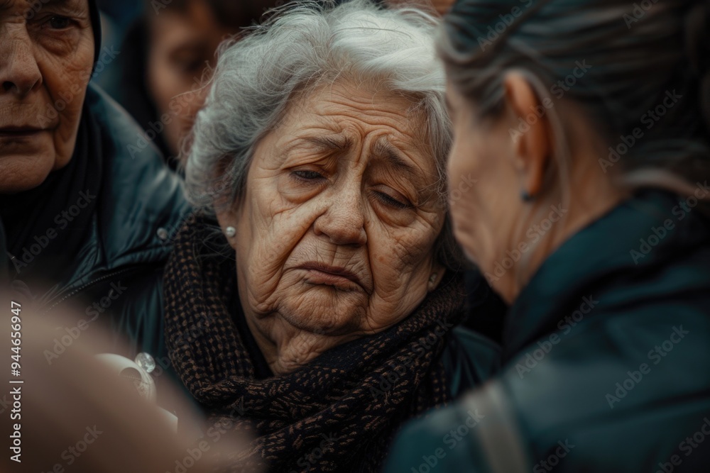 A moment of farewell, diving into the emotional depth of a funeral and farewell, where every tear and every word reflects the memory and respect for the one who has passed away