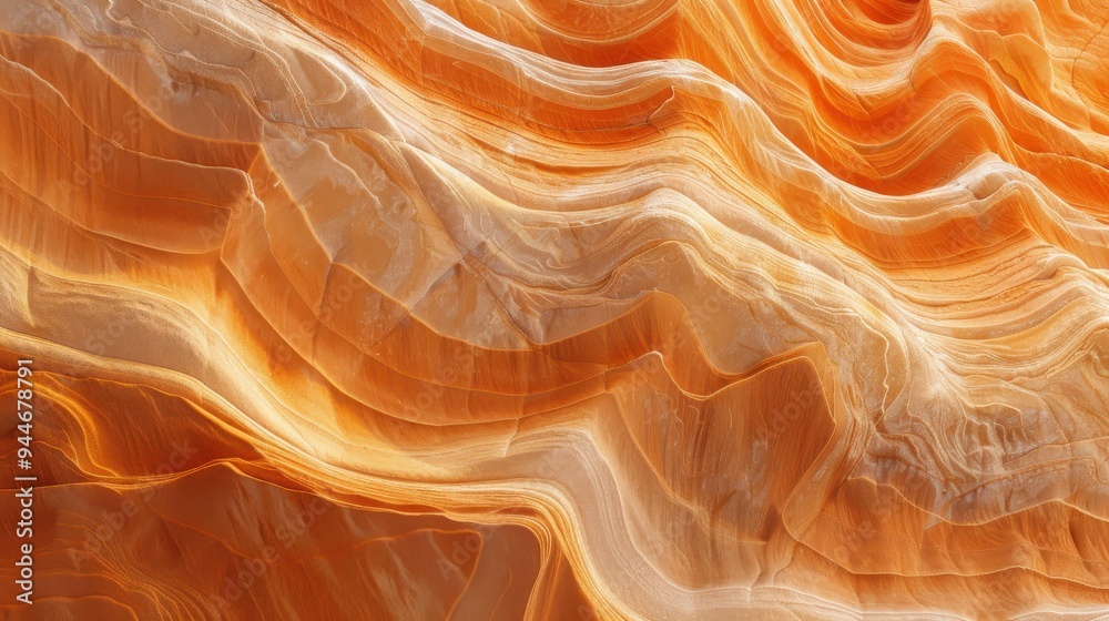 Abstract pattern of flowing sandstone with warm orange and yellow tones. Abstract pattern of flowing sandstone with warm orange and yellow tones.