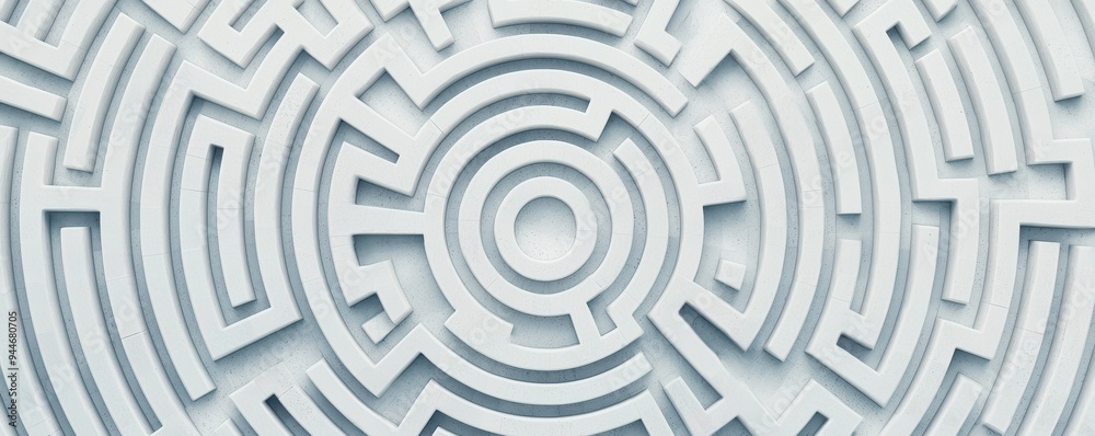 A detailed maze design featuring intricate lines and curves. Perfect for concepts of problem-solving and challenges. A detailed maze design featuring intricate lines and curves. Perfect for concepts of problem-solving and challenges.