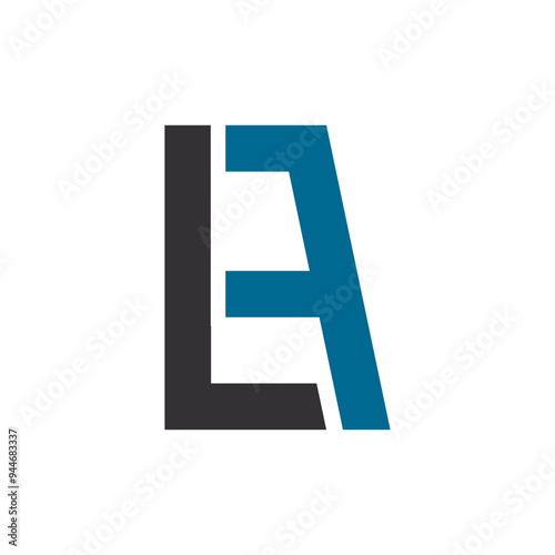 initial la letter logo vector icon illustration