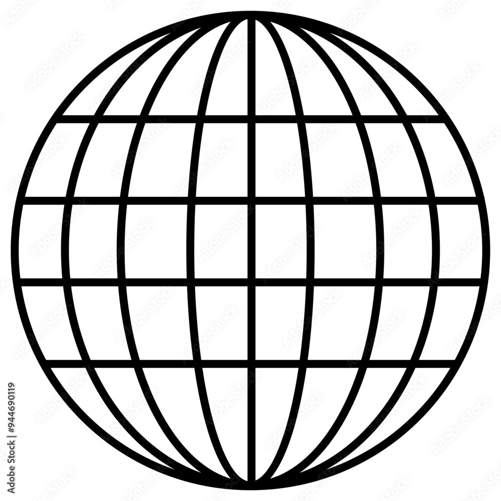 Globe or globus vector icon Globe or globus vector icon