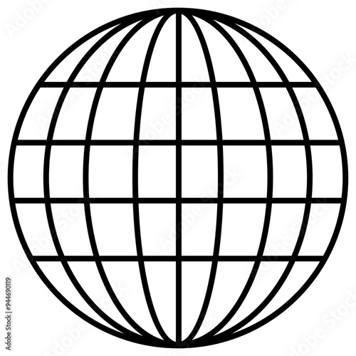 Globe or globus vector icon