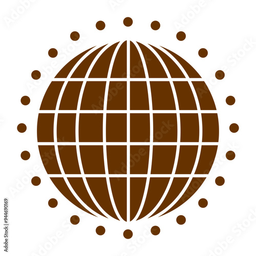 Globe or globus vector icon