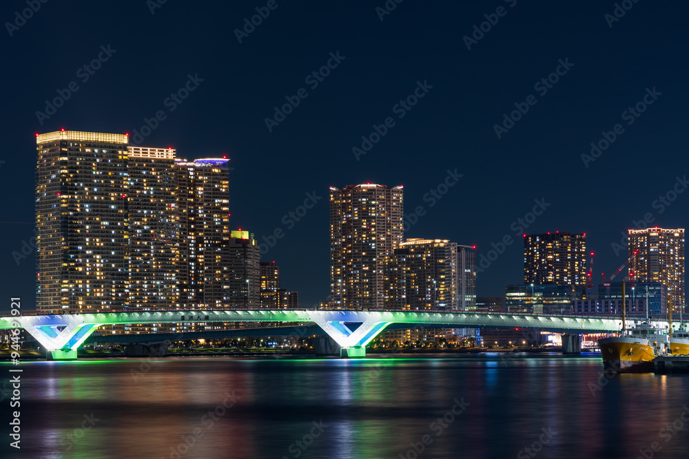 Obraz premium 東京夜景 湾岸エリア