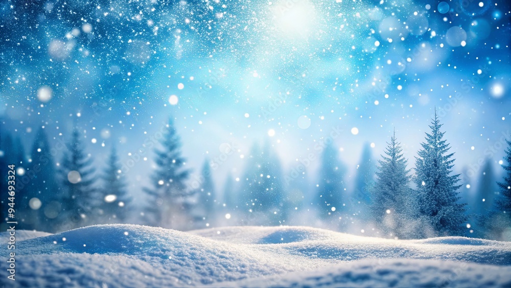 Snow falling in a winter season background, rendered in , snow, snowfall, background, winter, season, weather, rendering, cold