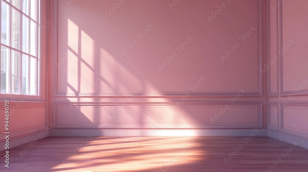Empty room with wall background 3D rendering and illustration Empty room with wall background 3D rendering and illustration