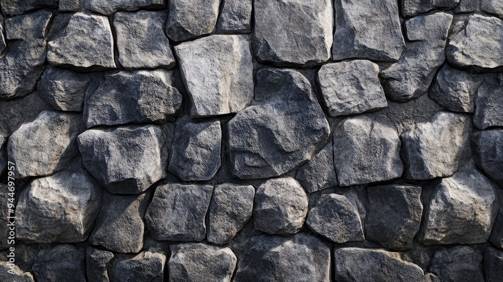 3D rendering of a stone wall surface background 3D rendering of a stone wall surface background