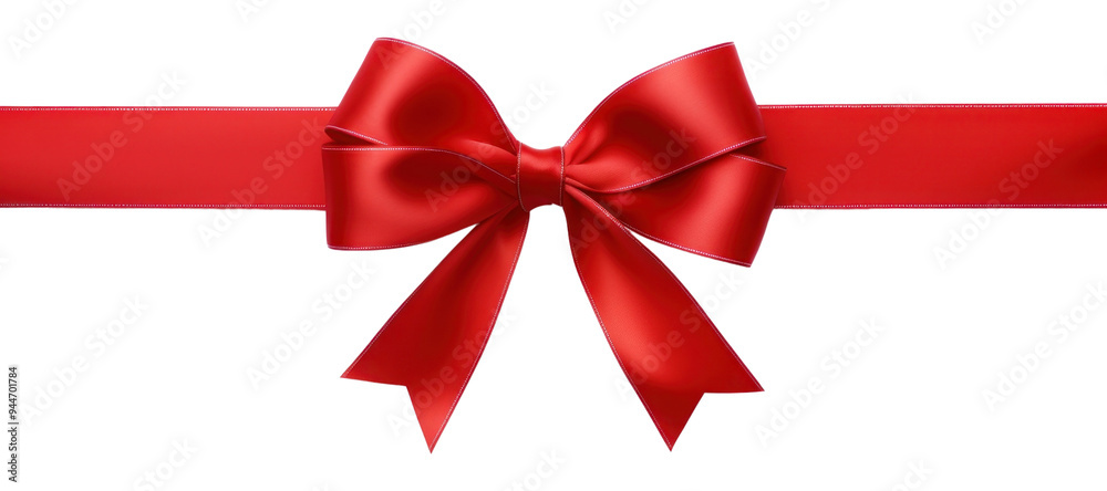 PNG Elegant red ribbon bow decoration PNG Elegant red ribbon bow decoration