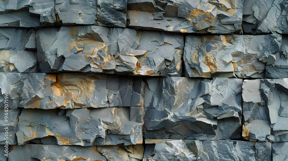 Close-up of rough, grey and brown stone with abstract pattern, formed from nature. Close-up of rough, grey and brown stone with abstract pattern, formed from nature.
