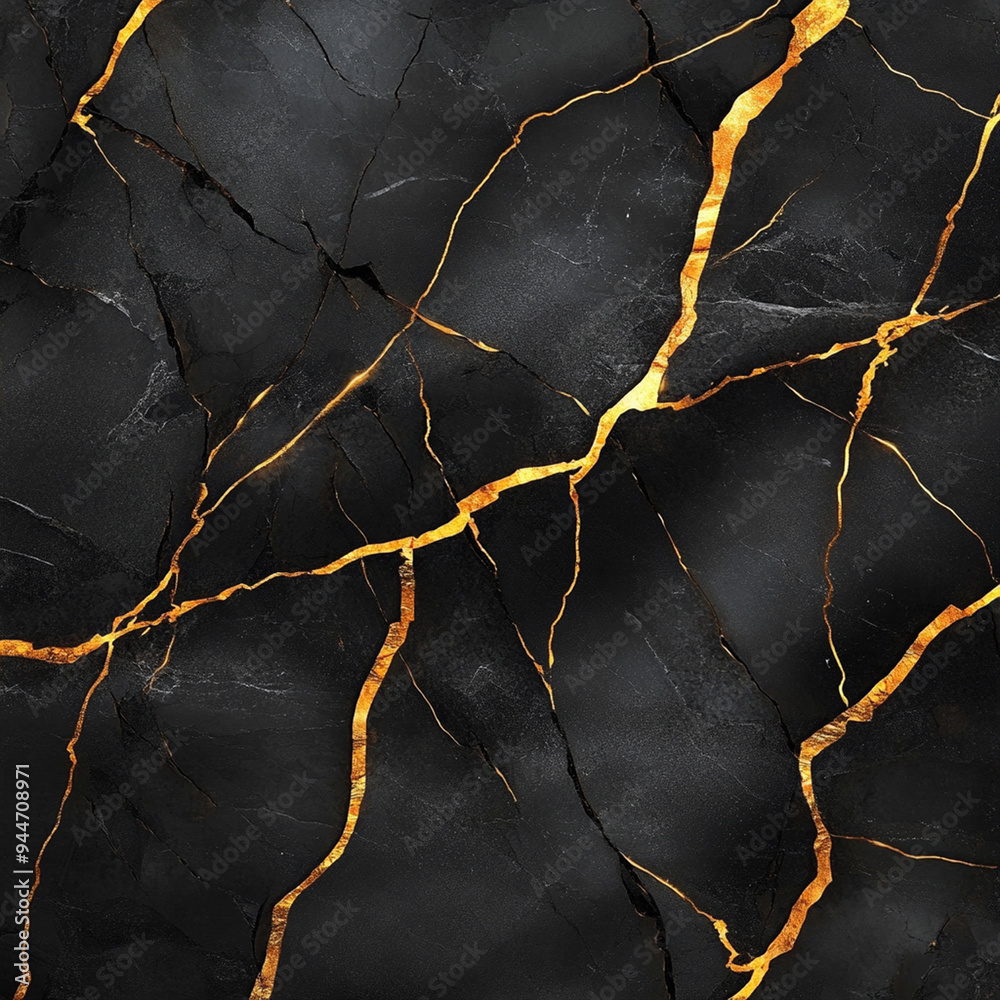 black marble with golden lines background. black marble with golden lines background.