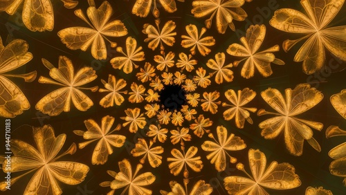  Fractal Pattern of Sunlit Flowers