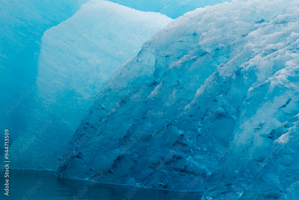 Detail of iceberg in glacial bay at Tracy Arm Fjord in Alaska Detail of iceberg in glacial bay at Tracy Arm Fjord in Alaska