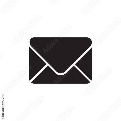 Email icon, vector illustration. Flat design, vector email icon trendy style illustration for web and app on white background..eps