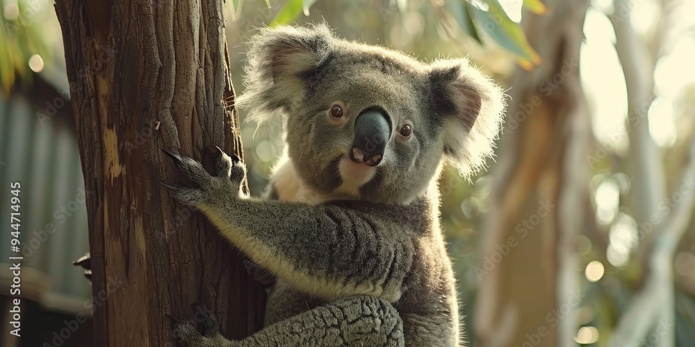 Obraz premium Full body outdoor portrait of an adorable koala