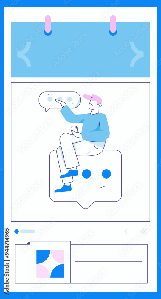 Virtual characters social communication concept business flat vector hand drawn illustration
Virtual characters social communication concept business flat vector hand drawn illustration