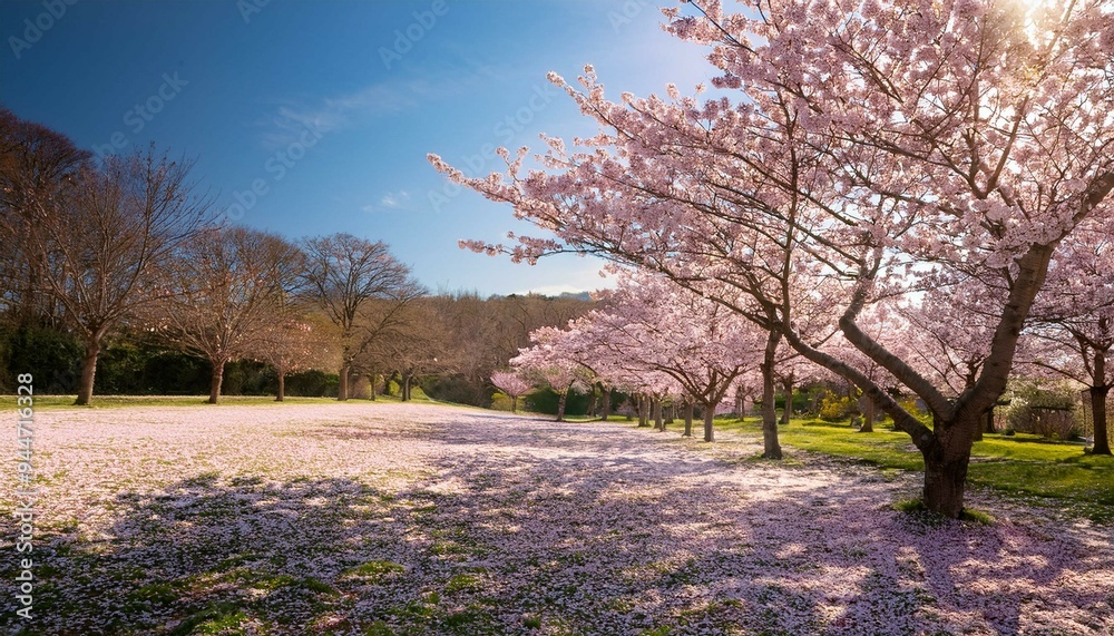 Naklejka premium spring in the park