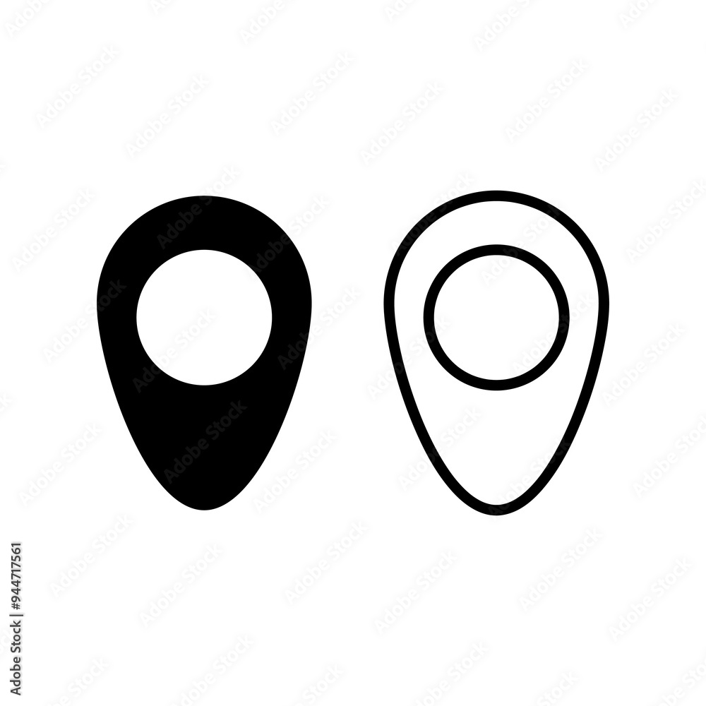 pin icon vector, Map Pin vector sign trendy style illustration for web and app..eps pin icon vector, Map Pin vector sign trendy style illustration for web and app..eps