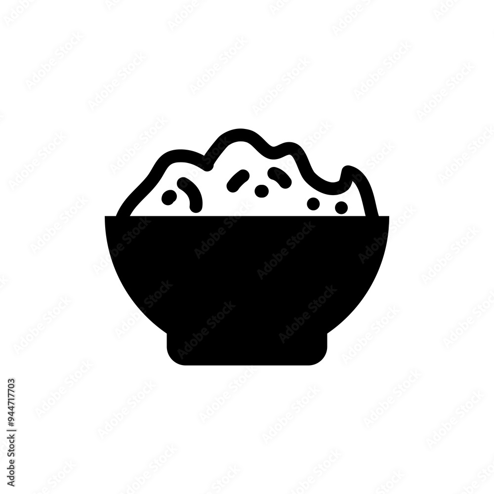 Rice icon,vector illustration. vector rice icon simple illustration on white background..eps Rice icon,vector illustration. vector rice icon simple illustration on white background..eps