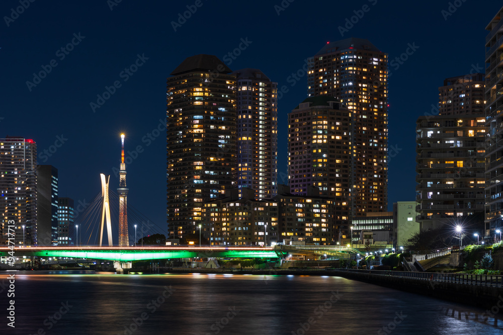 Obraz premium 東京夜景 勝どき