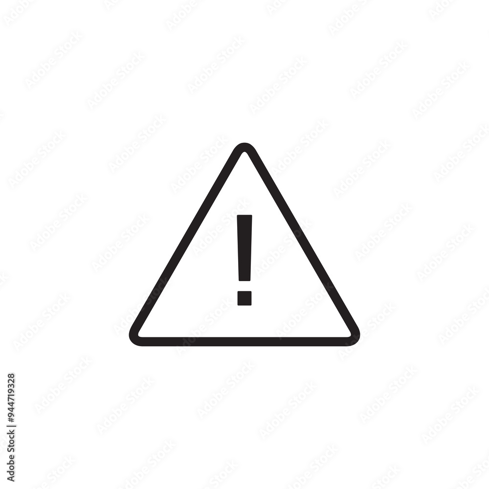 Vector icon danger warning Icon simple flat black illustration for web and app on white background..eps Vector icon danger warning Icon simple flat black illustration for web and app on white background..eps