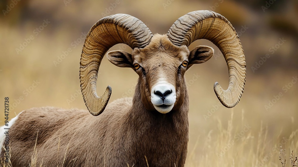 Cute big horn sheep in Montana Cute big horn sheep in Montana