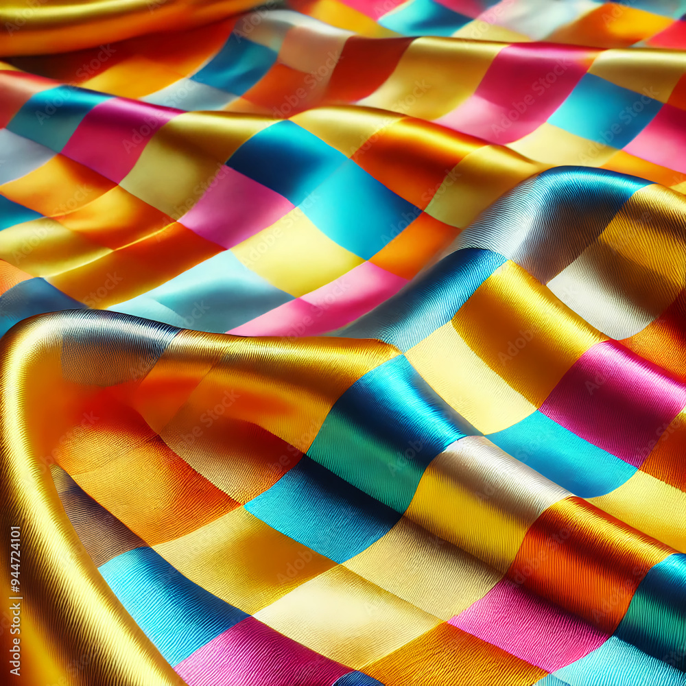 Obraz premium checkered silk