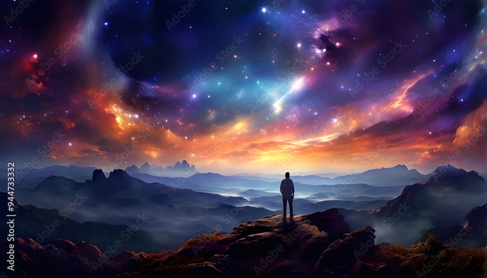 Stargazer's Dream: The Cosmic Night Sky Stargazer's Dream: The Cosmic Night Sky