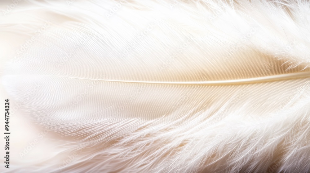 A feathery white feather with a lot of detail