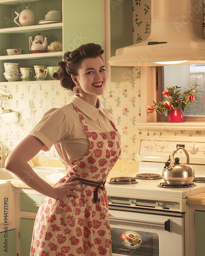 Nostalgic 1950s Kitchen Fashion