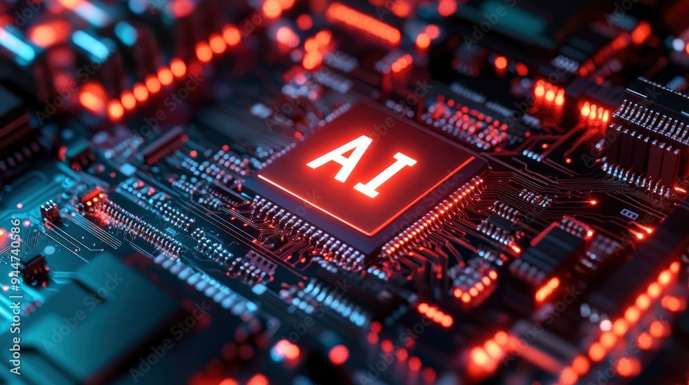 Close-up Banner Of Circuit Board With Close-up Banner Of Circuit Board With
