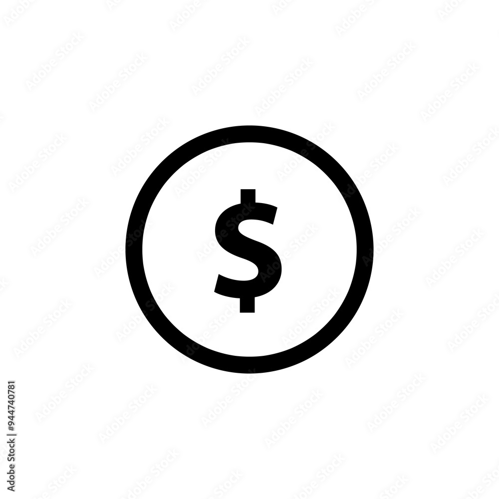 dollar icon vector, trendy style flat black simple illustration for web and app..eps dollar icon vector, trendy style flat black simple illustration for web and app..eps