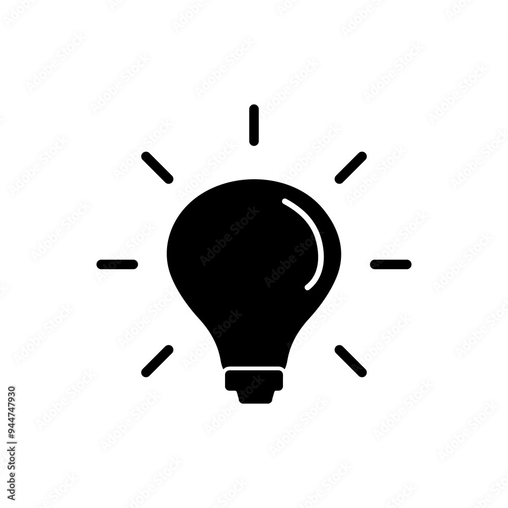 bulb Vector icon, simple flat black trendy style illustration for web and app..eps bulb Vector icon, simple flat black trendy style illustration for web and app..eps
