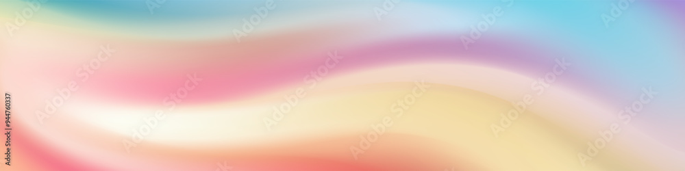 Fototapeta premium Blurred colorful liquid waves create a seamless and smooth abstract background